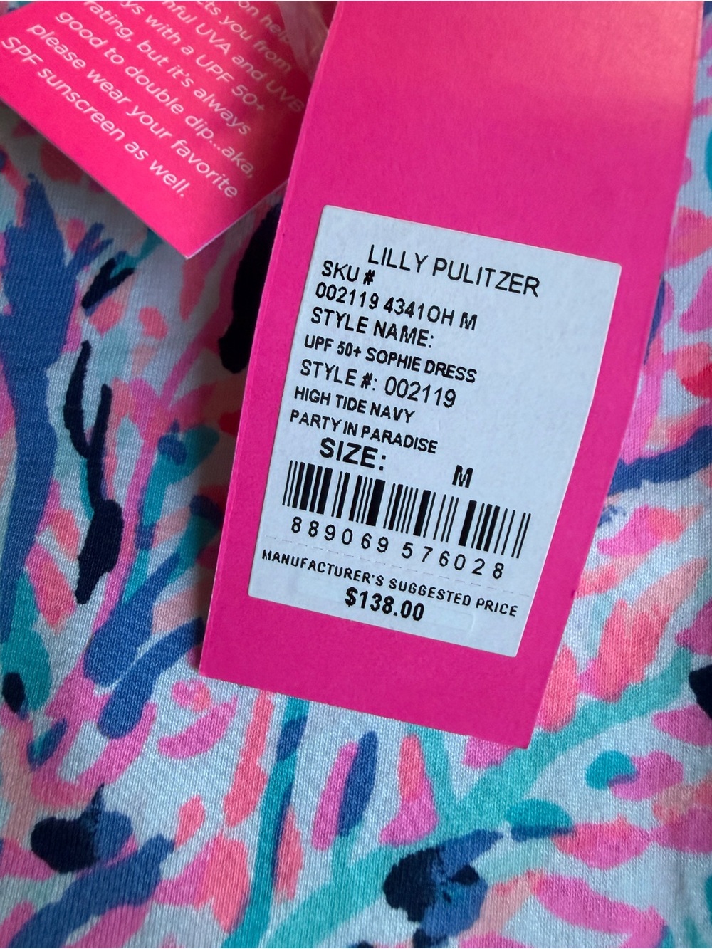 Lilly Pulitzer UPF50+ Sophie Dress with Bright Floral Print - Picture 9 of 11